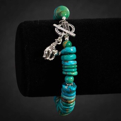 Pendleton Round-Up Turquoise Rondell Bracelet