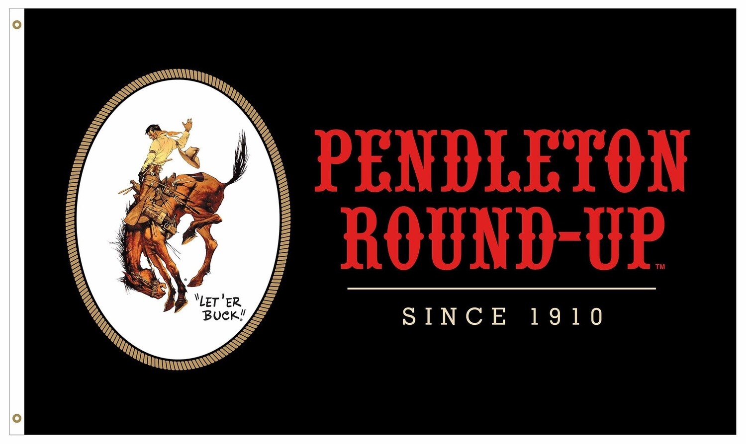 Pendleton Round-Up Black Flag
