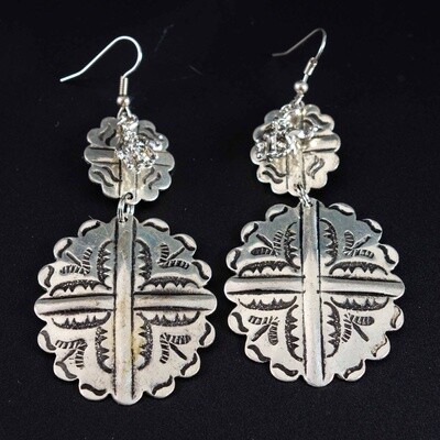 Pendleton Round-Up Double Concho Earrings