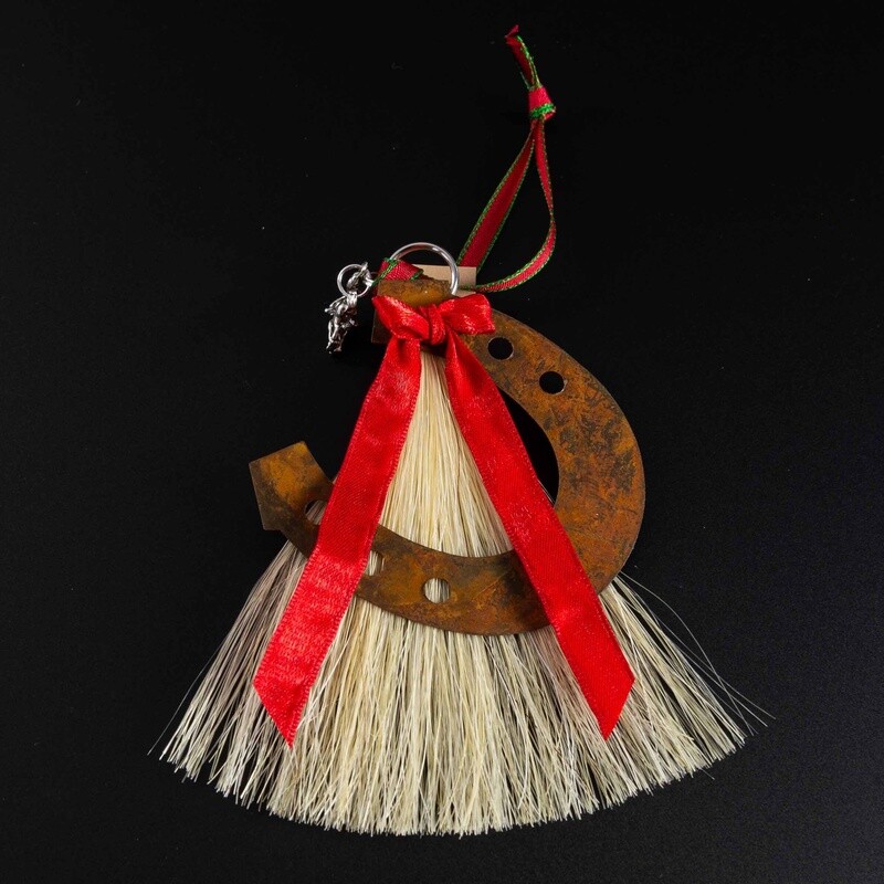 Pendleton Round-Up Horse Hair Horseshoe Ornament