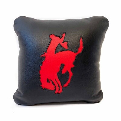 Pendleton Round-Up Leather Pillow