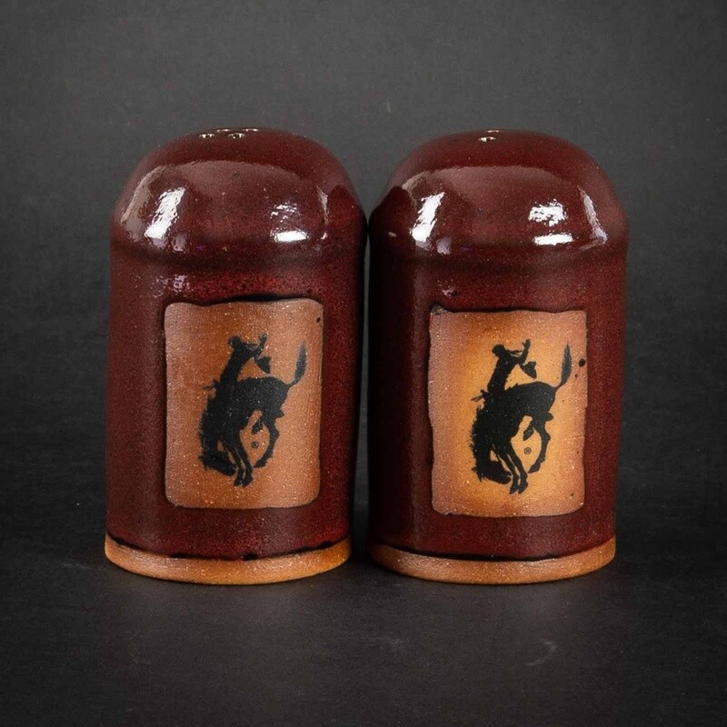 Pendleton Round-Up Pottery Salt &amp; Pepper Shaker Set