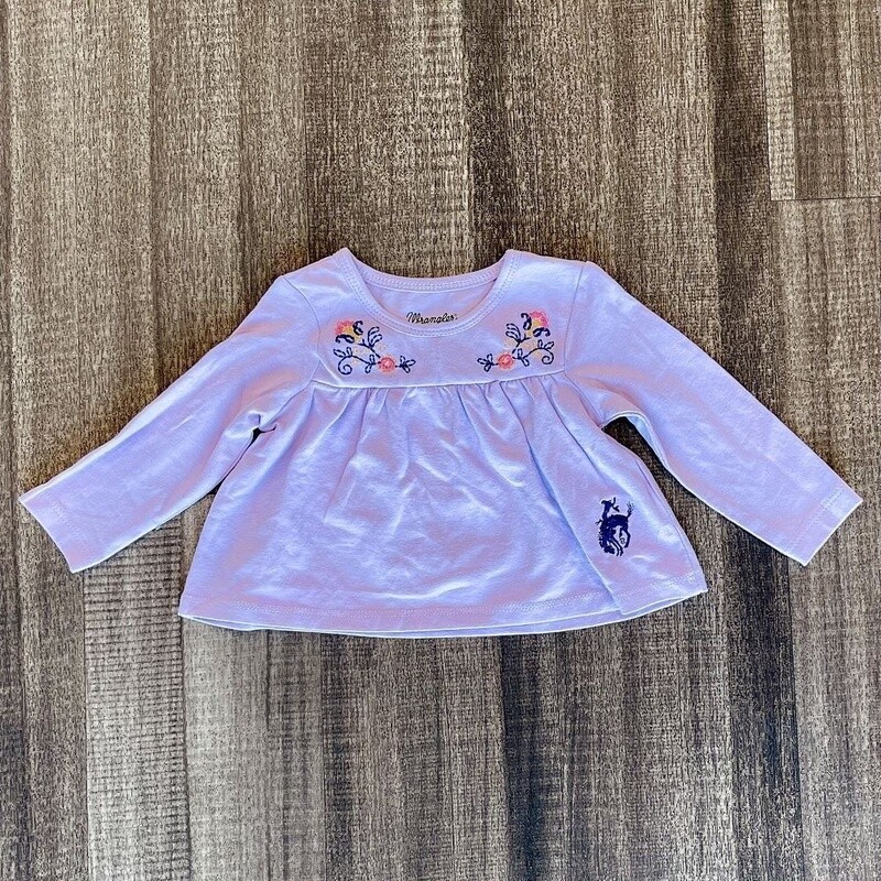 Infant Girls Wrangler Pendleton Round-Up Embroidered Long Sleeve Tee