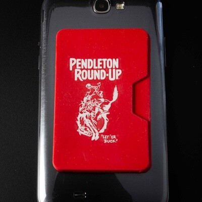 Red Pendleton Round-Up Silicone Phone Wallet