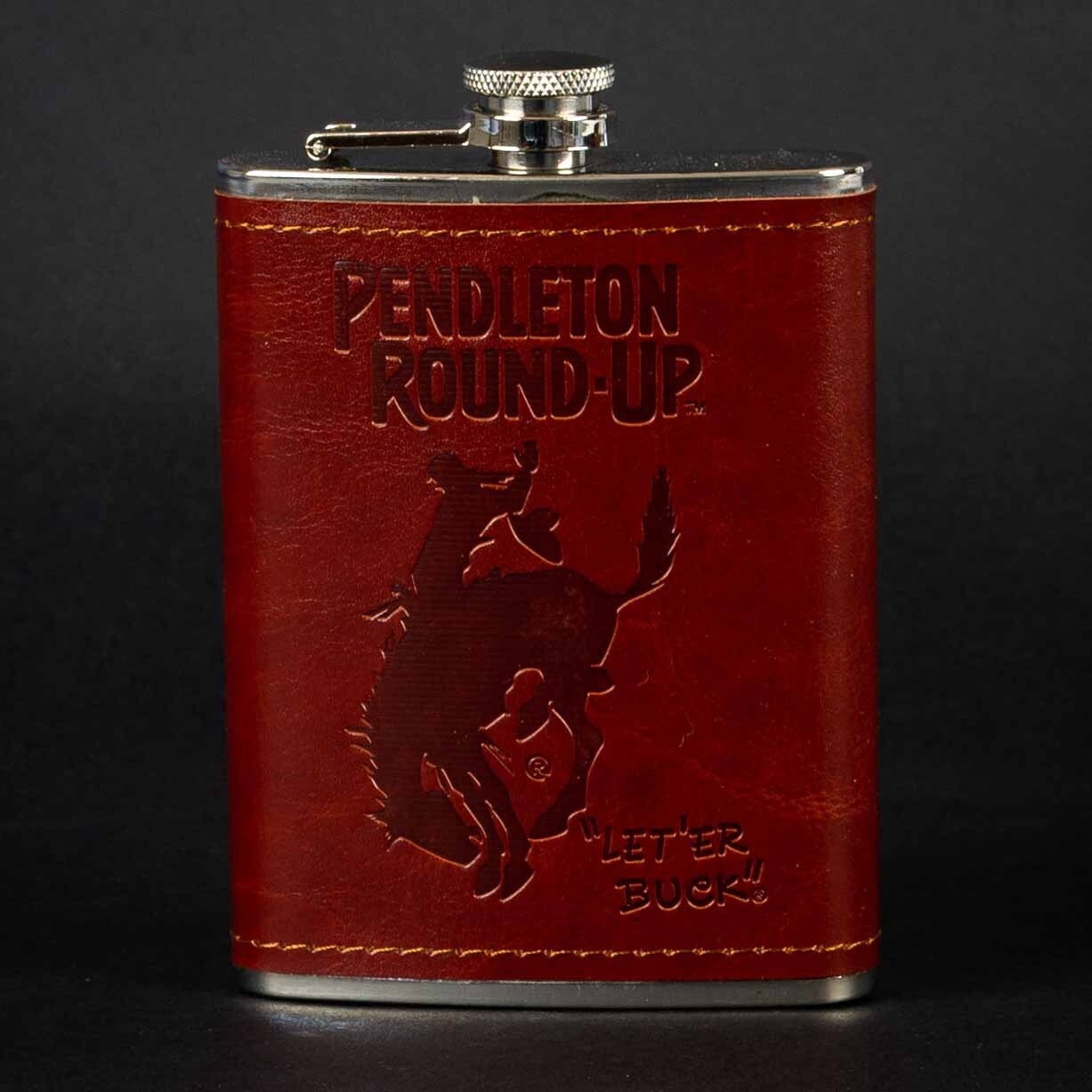 Pendleton Round-Up Leather Wrap Flask