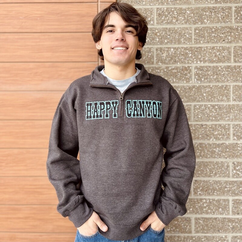 Men&#39;s Happy Canyon Charcoal Heat Seal 1/4 Zip