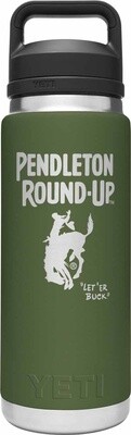 Pendleton Round-Up YETI 26oz Olive Rambler w/ Chug Cap