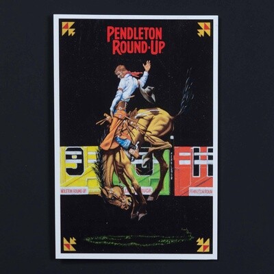 Pendleton Round-Up Rowdy Barry Postcard