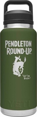 Pendleton Round-Up YETI 36oz Olive Rambler w/ Chug Cap