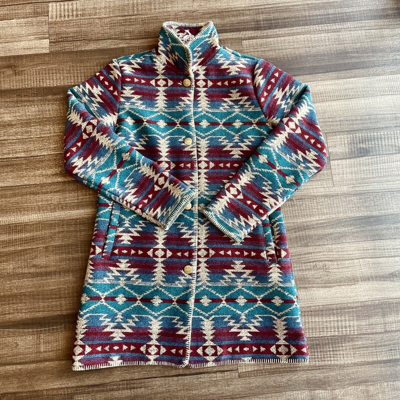 Ladies Pendleton Round-Up Outback Turquoise Purple Jacket