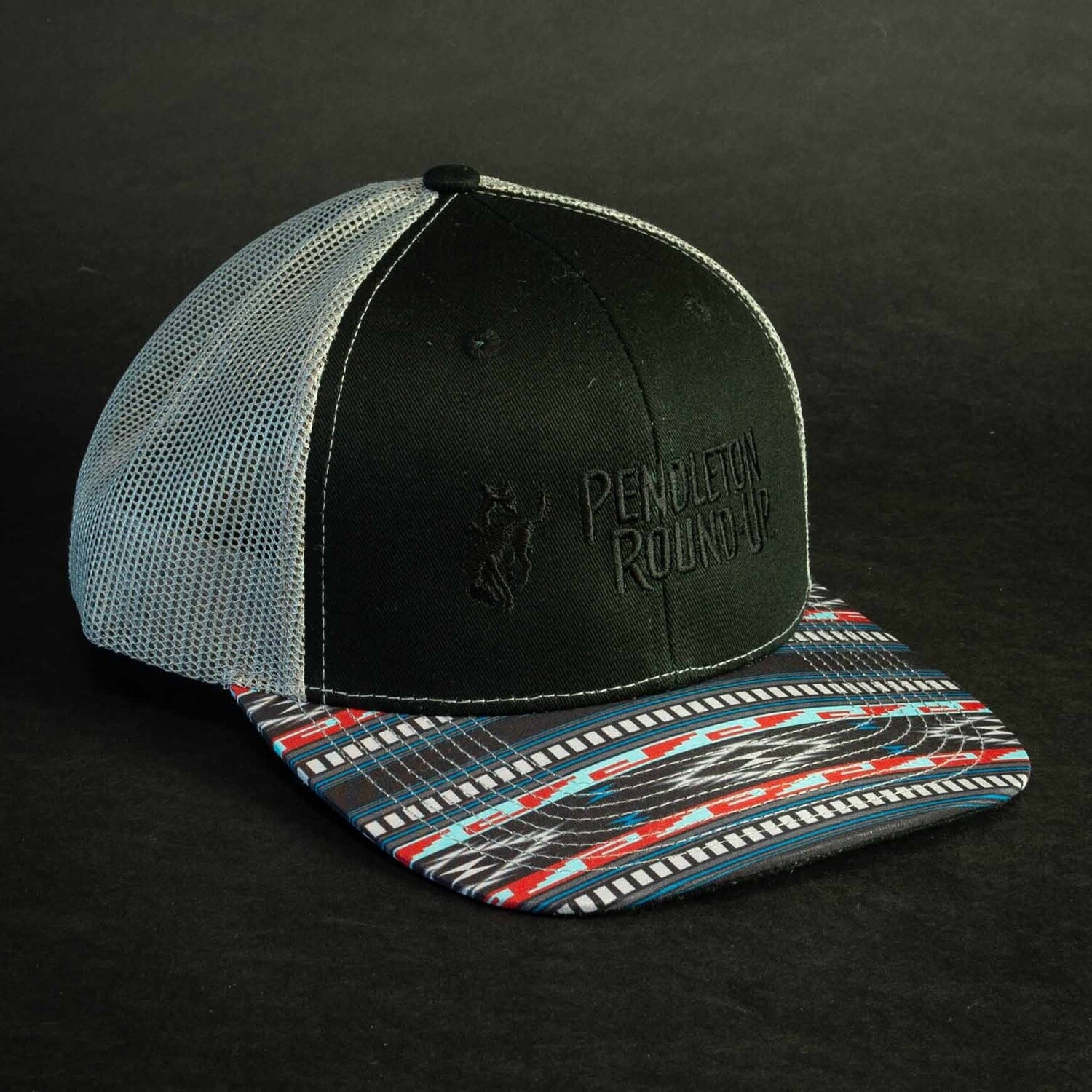 Pendleton Round-Up Black Aztec Hat