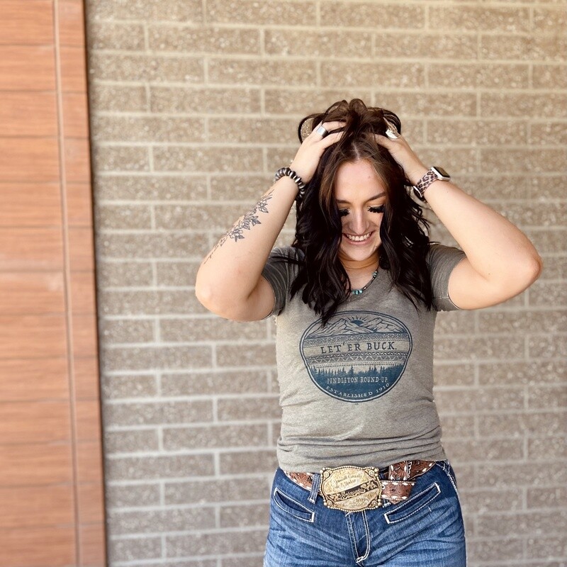 Ladies Pendleton Round-Up Eagle Eye Mountain Tee