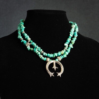 Pendleton Round-Up Turquoise Naja Pendant Necklace