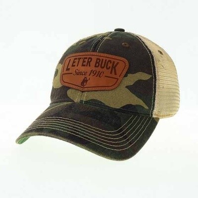 Pendleton Round-Up Camo Leather Patch Hat