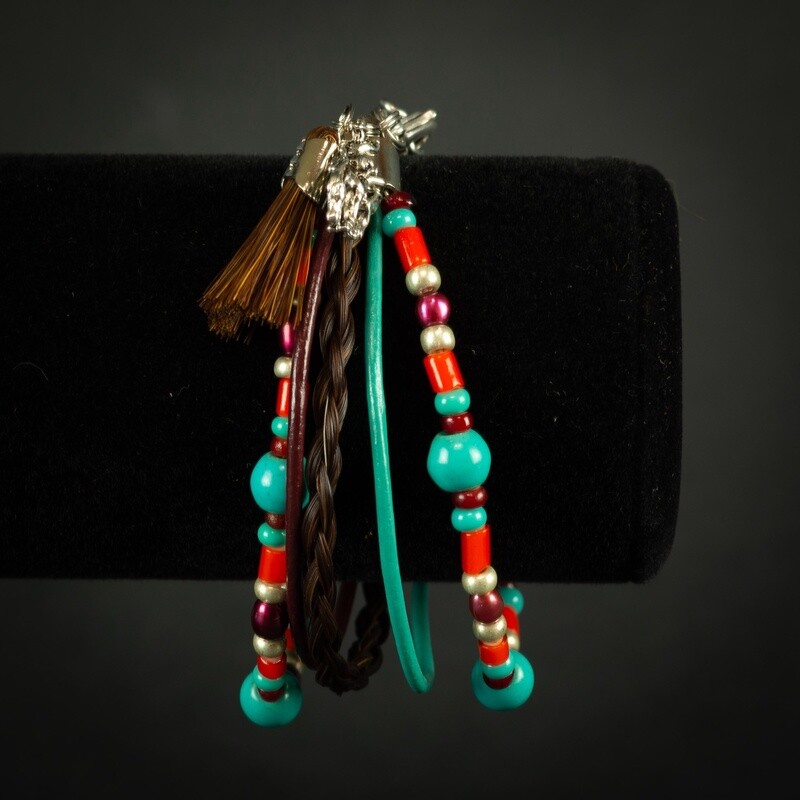 Pendleton Round-Up Horsehair Sedona Tassel Bracelet