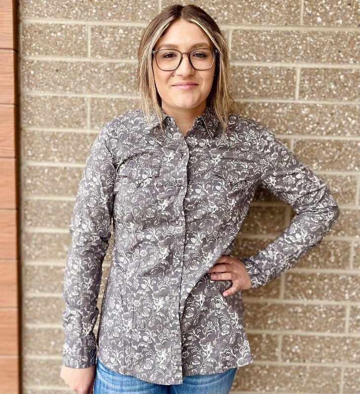 Ladies Roper Pendleton Round-Up Long Sleeve Snap