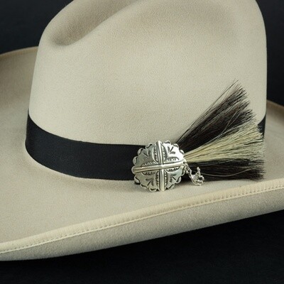 Pendleton Round-Up Horse Hair Concho Hat Pin