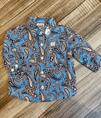 Infant Cinch Pendleton Round-Up Paisley Long Sleeve Button Up
