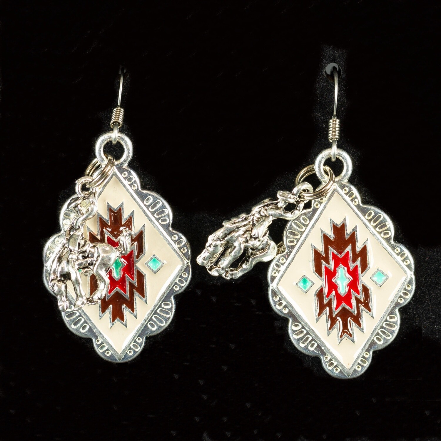 Pendleton Round-Up Chama Aztec Earrings