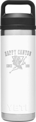 Happy Canyon YETI 18oz White Rambler w/ Chug Cap