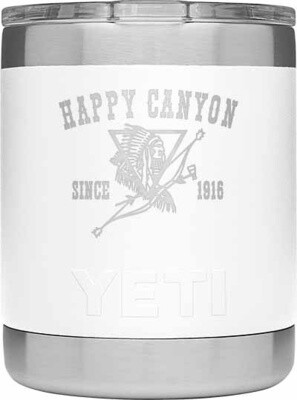 Happy Canyon YETI 10oz White Lowball w/ MagSlider Lid
