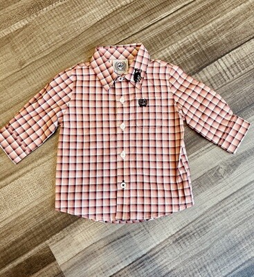 Infant Cinch Pendleton Round-Up Plaid Long Sleeve Button Up