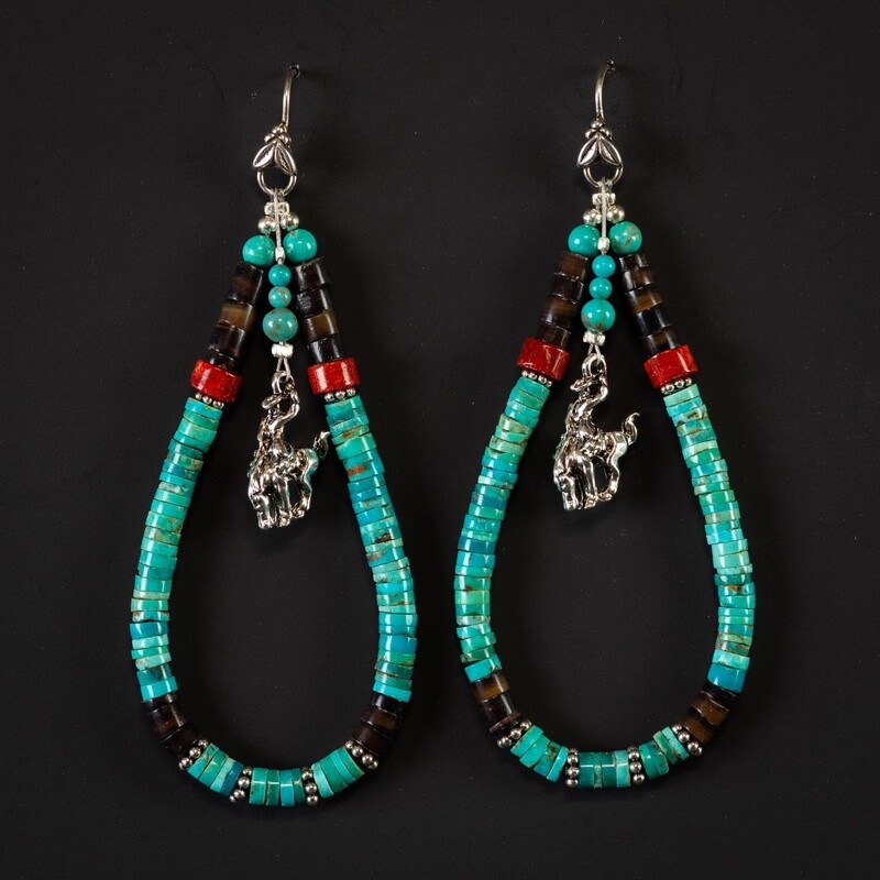 Pendleton Round-Up Shell Earrings