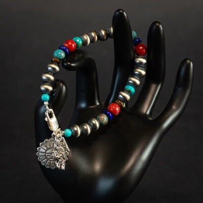 Pendleton Round-Up Navajo Pearl Concho Bracelet