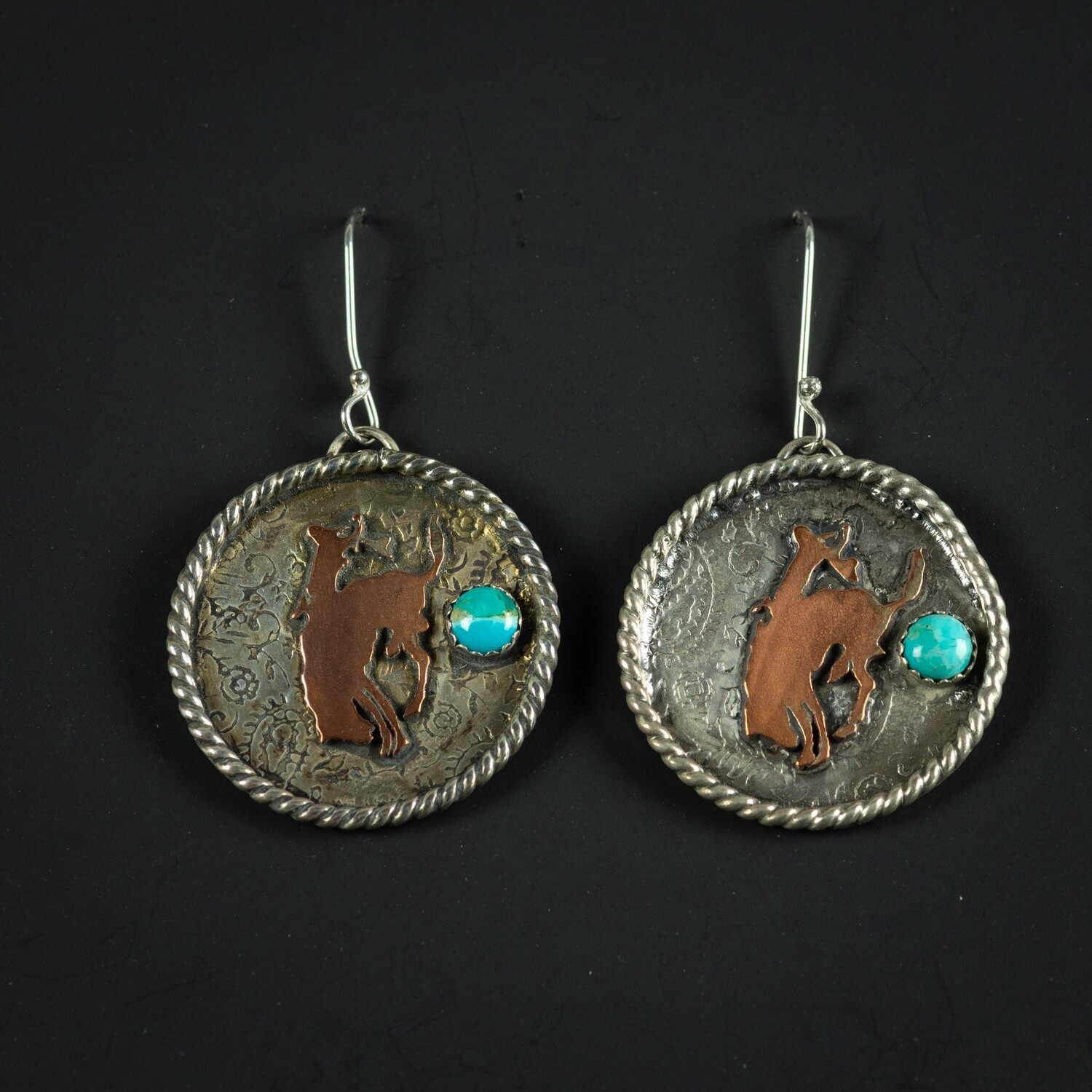 Pendleton Round-Up Copper Earrings