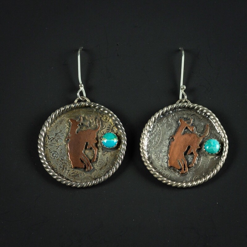 Pendleton Round-Up Copper Earrings