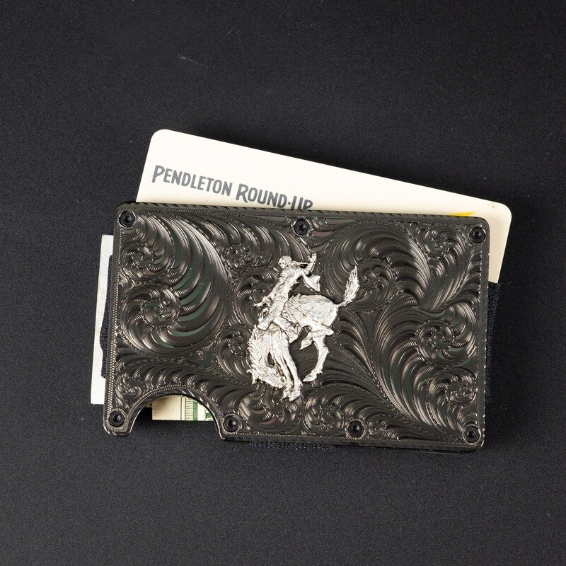 Pendleton Round-Up Montana Silversmiths Gunmetal Wallet