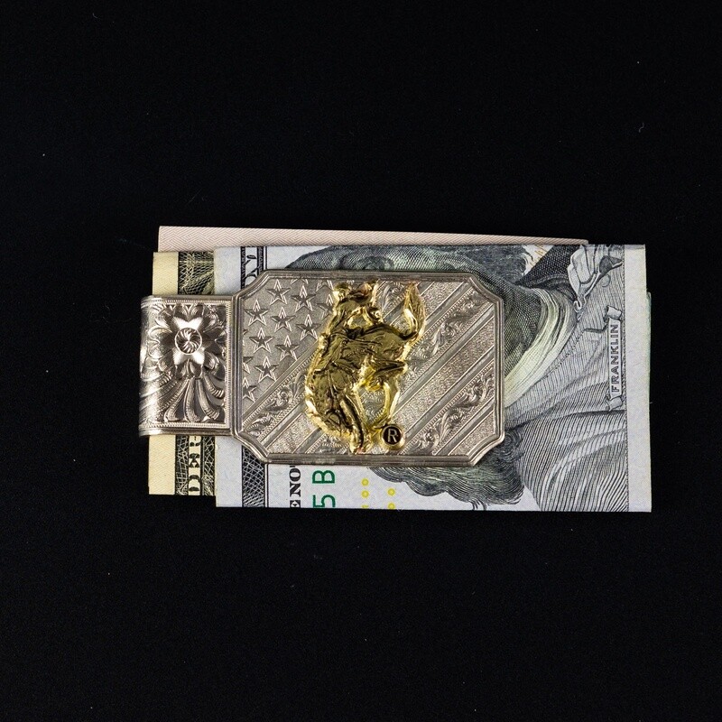 Pendleton Round-Up Montana Silversmiths Stars &amp; Stripes Money Clip