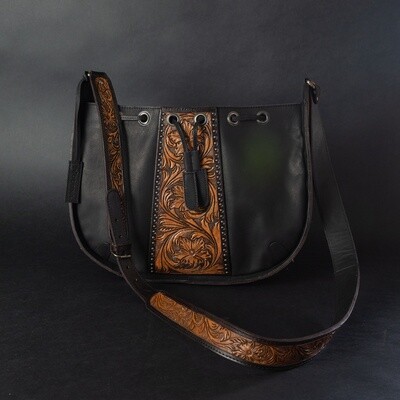 Pendleton Round-Up Tooled Leather Conceal Carry Purse