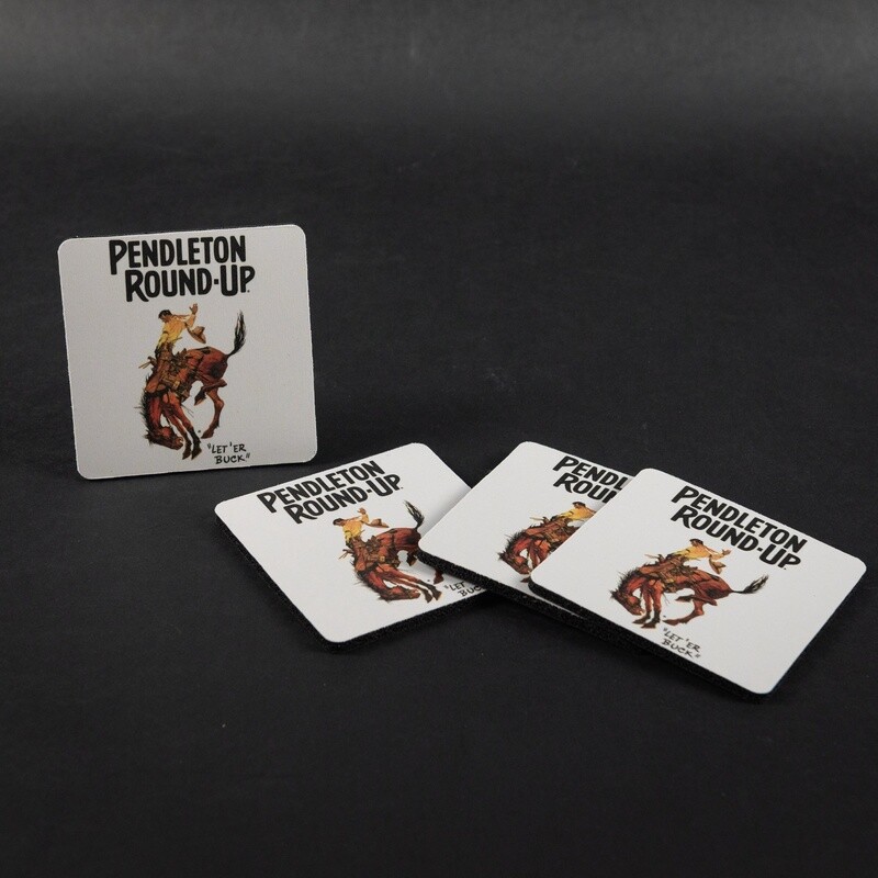 Pendleton Round-Up Rubber Coaster Set