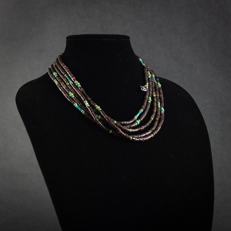 Pendleton Round-Up Shell Turquoise Necklace