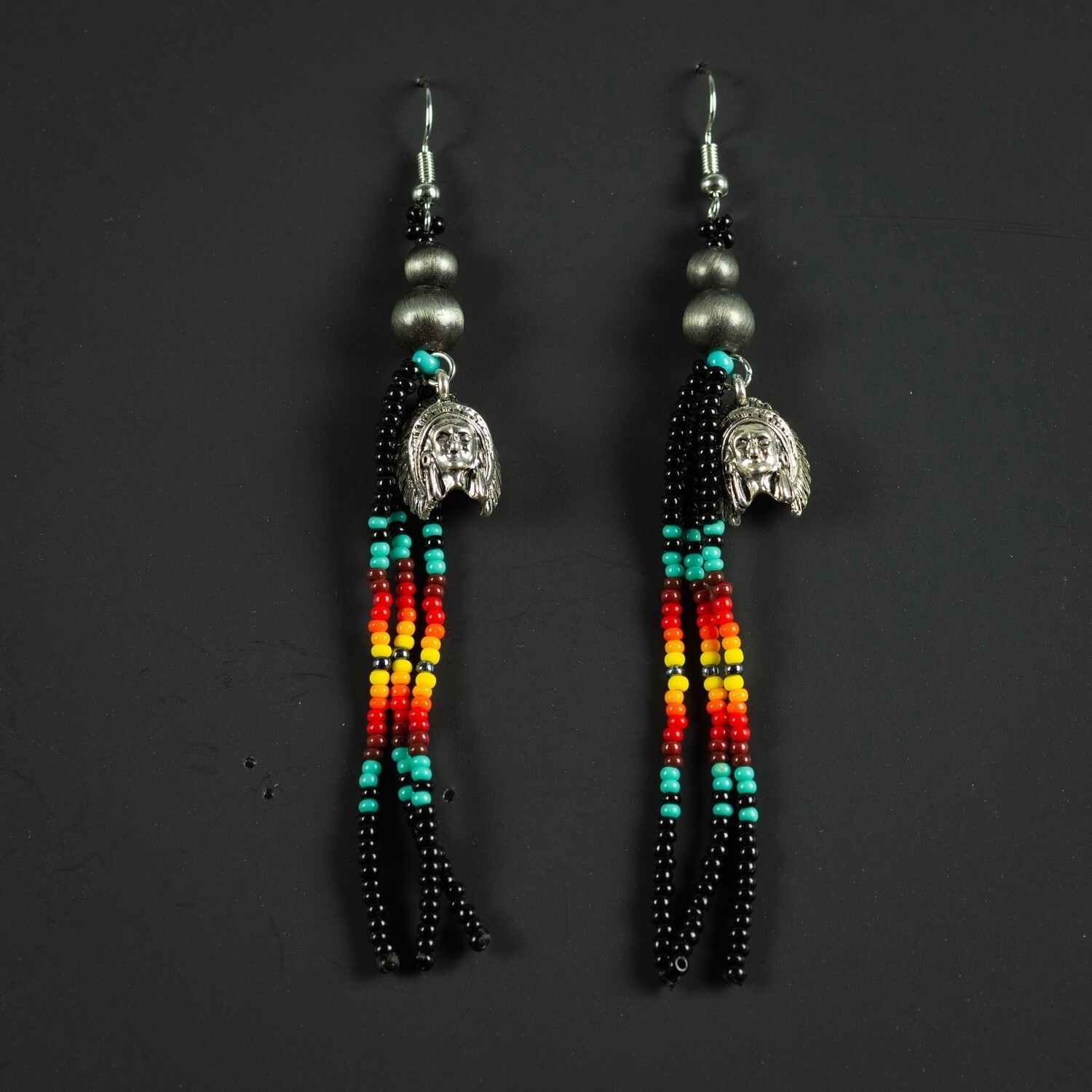 Happy Canyon Three Strand Beaded Earrings
