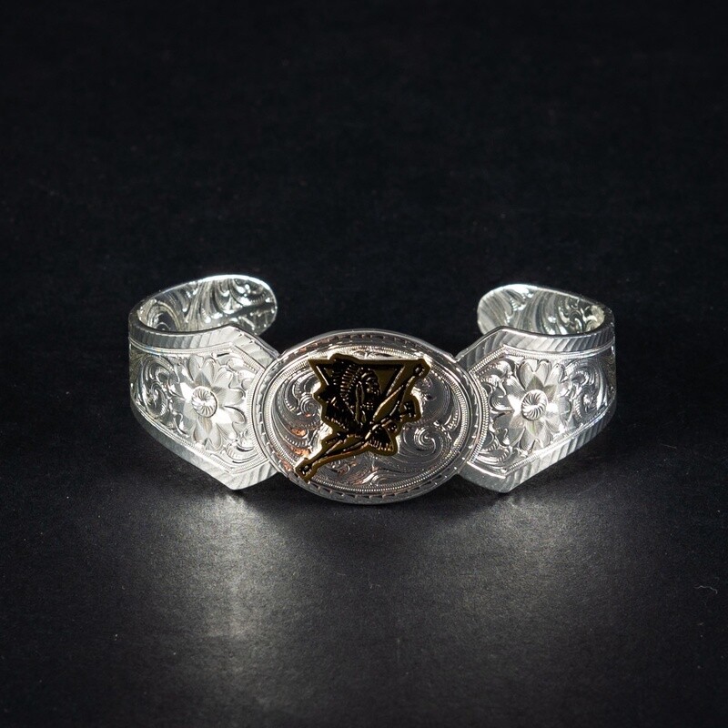 Happy Canyon Montana Silversmiths West Bound Small Cuff