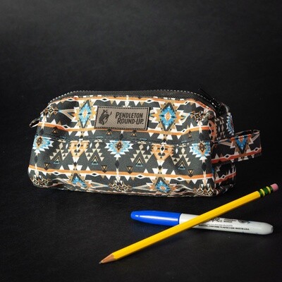 Pendleton Round-Up Hooey Black Aztec Pencil Case