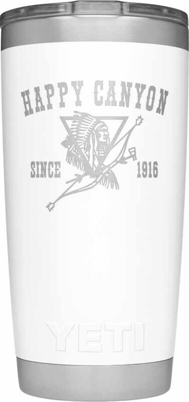 Happy Canyon YETI 20oz White Tumbler w/ MagSlider Lid