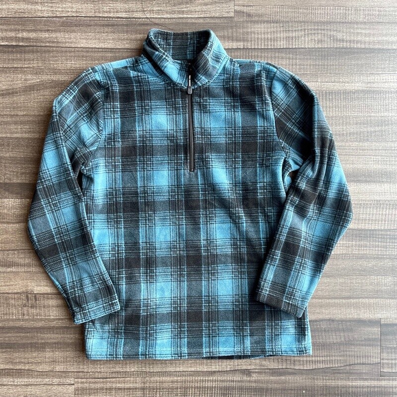 Men&#39;s Roper Pendleton Round-Up  Blue Plaid 1/4 Zip