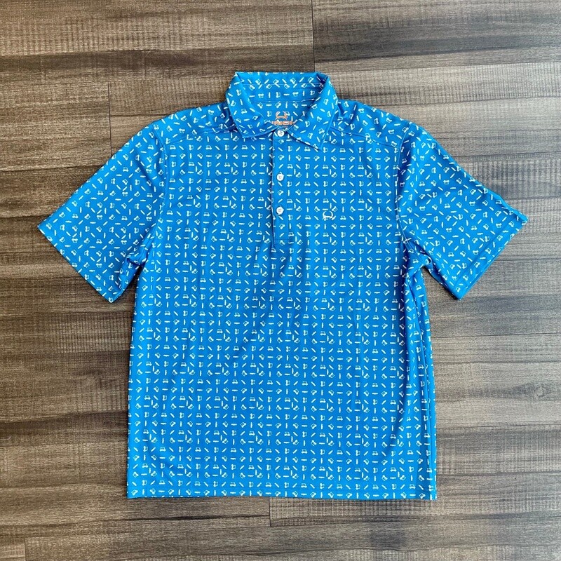 Men&#39;s Cinch Pendleton Round-Up Golf Cart Arena Flex Polo
