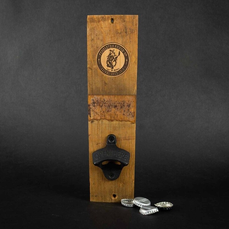 Pendleton Round-Up Wine Barrel Beer Bottle Opener