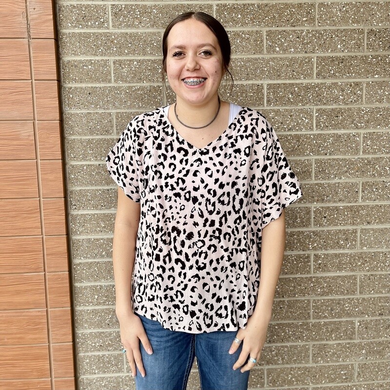 Ladies Savannah Jane Pendleton Round-Up Leopard Print Blouse