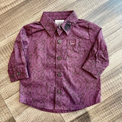 Infant Cinch Pendleton Round-Up Purple Long Sleeve Button Up