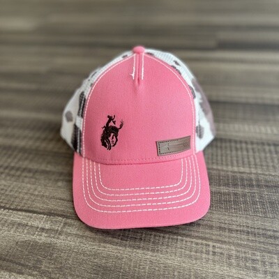Youth Pendleton Round-Up Pink/Brown Cowpint Hat