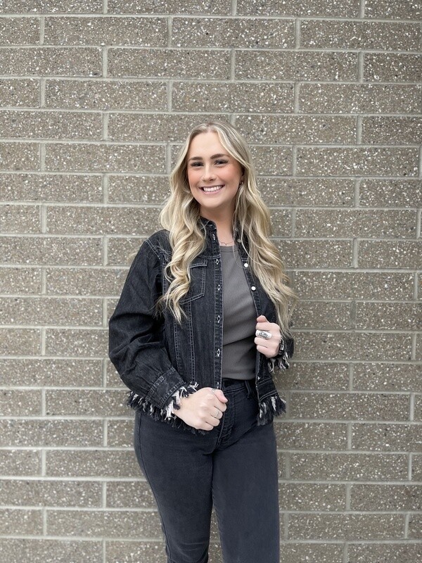 Ladies Montana Co. Pendleton Round-Up Aztec Fringe Jacket