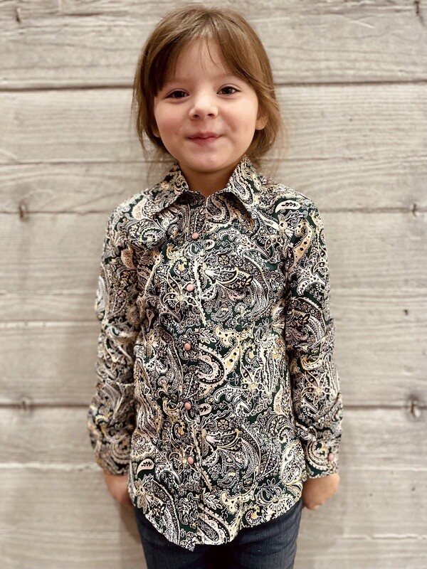 Youth Cruel Pendleton Round-Up Paisley Long Sleeve Snap