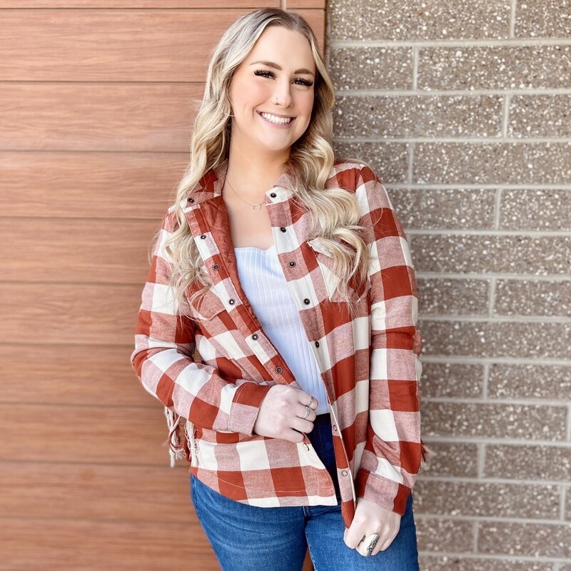 Ladies Cruel Pendleton Round-Up Fringe Jacket
