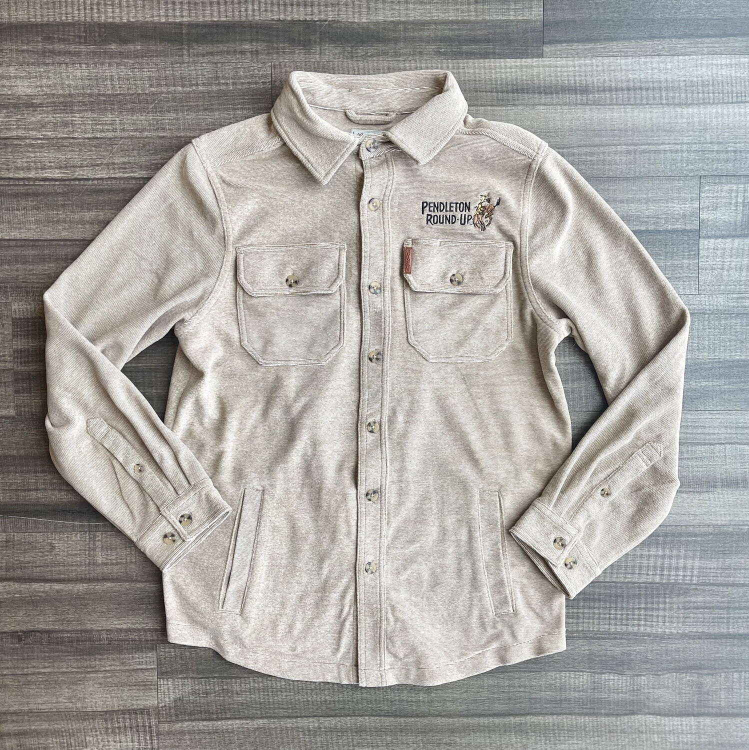 Men&#39;s Cinch Pendleton Round-Up Khaki Shirt Jacket