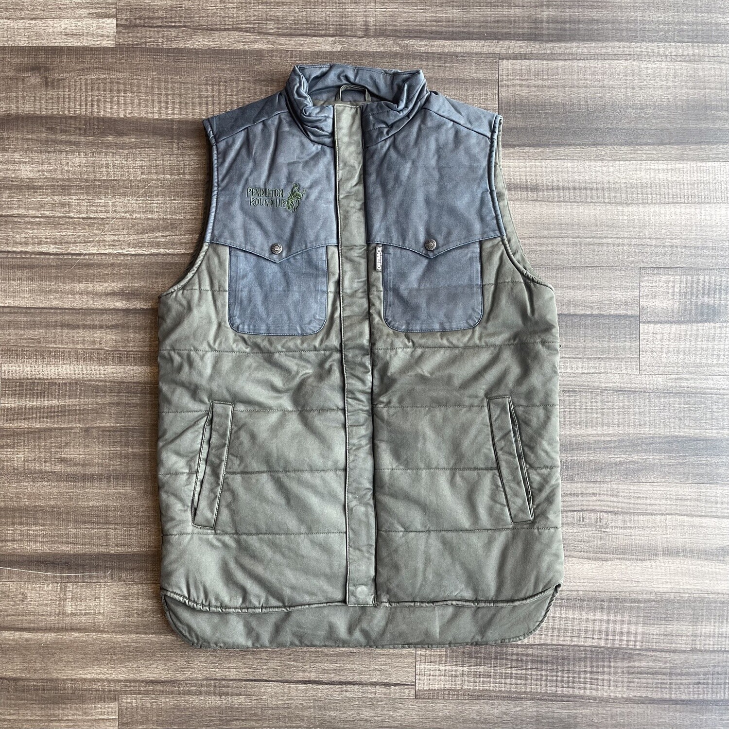 Men&#39;s Outback Pendleton Round-Up Blue Walker Vest, size: M
